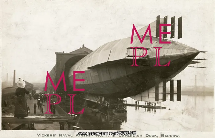  : Vickers Naval Airship, No. 1 in Cavendish dock Barrow