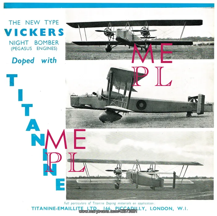 : Vickers Night Bomber Doped With Titanine : Vickers Night Bomber Doped With Titanine