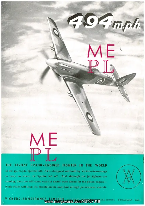 : Vickers Supemarine Spiteful Mk.XVI : Vickers Supemarine Spiteful Mk.XVI