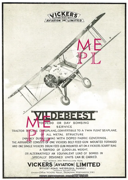 : Vickers Vildebeest : Vickers Vildebeest