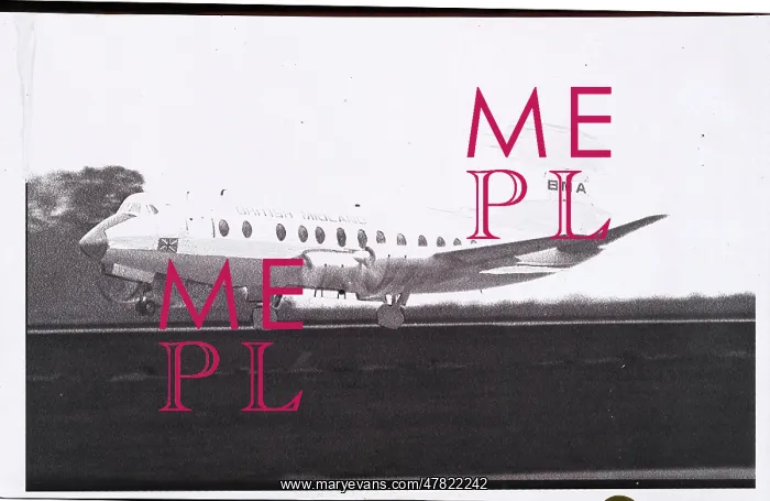 : Vickers Viscount postcard printing production positive numbe : Vickers Viscount postcard printing production positive numbe