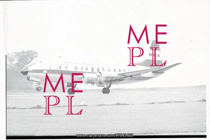 : Vickers Viscount postcard printing production positive numbe : Vickers Viscount postcard printing production positive numbe