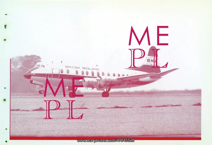 : Vickers Viscount postcard printing production reference numb : Vickers Viscount postcard printing production reference numb