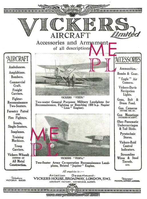 : Vickers Vixen General Purpose Landplane : Vickers Vixen General Purpose Landplane