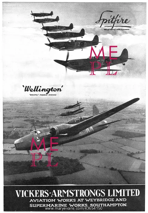 : Vickers Wellington - Supermarine Spitfire : Vickers Wellington - Supermarine Spitfire