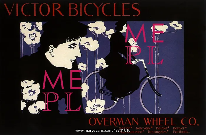 : Victor Bicycles; In Purple and White : Victor Bicycles; In Purple and White
