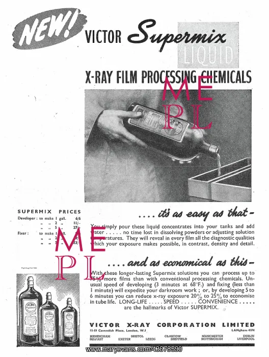 : Victor X-Ray. Victor Supermix Developing Solution : Victor X-Ray. Victor Supermix Developing Solution
