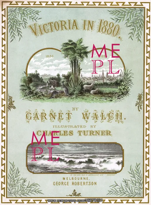 : Victoria in 1880 by Garnet Walch : Victoria in 1880 by Garnet Walch