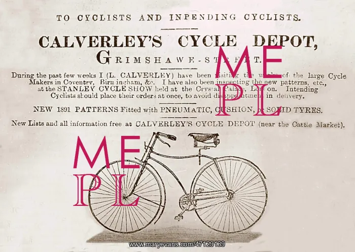  : Victorian advertisment for a bicycle retailer in Burnley