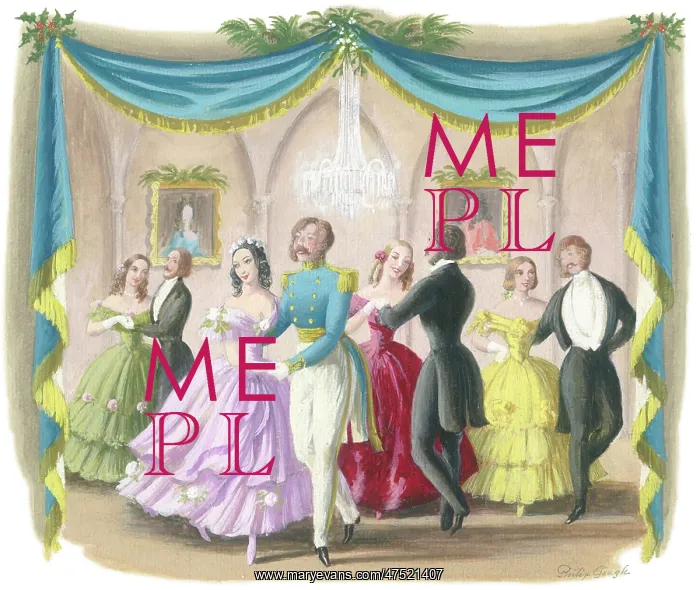  : Victorian ballroom scene