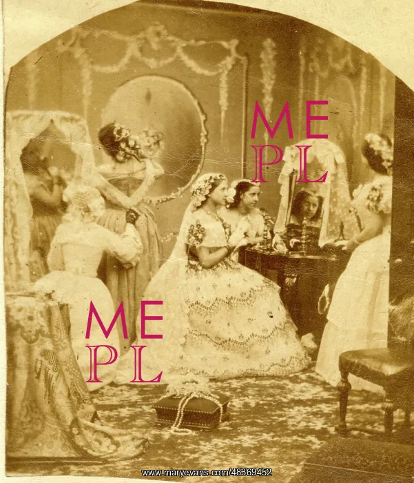  : Victorian bride preparing for her wedding