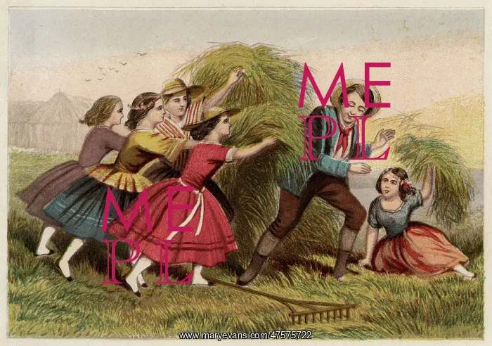 : Victorian children at harvest time : Victorian children at harvest time