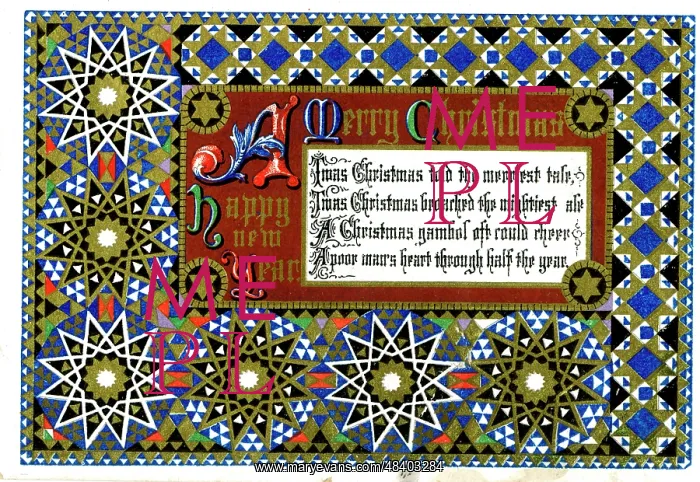  : Victorian Christmas card