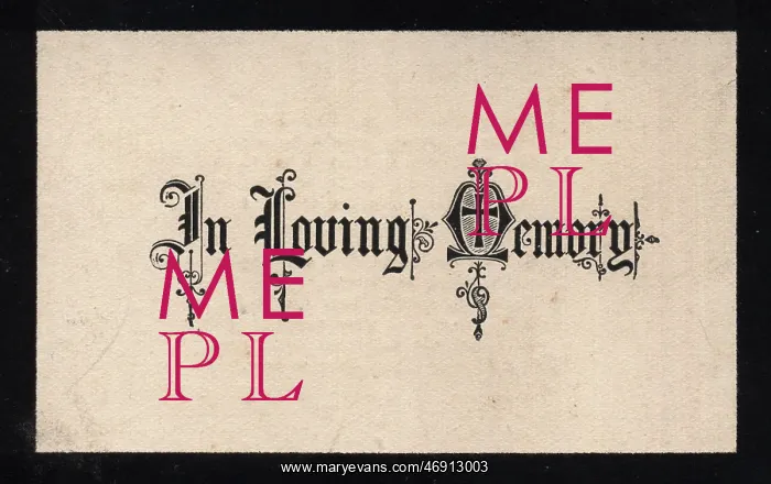 : Victorian Ephemera - 1904, illustration, funeral : Victorian Ephemera - 1904, illustration, funeral