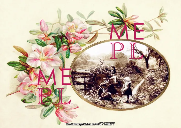  : Victorian floral greetings card design, A6 size, No. 17