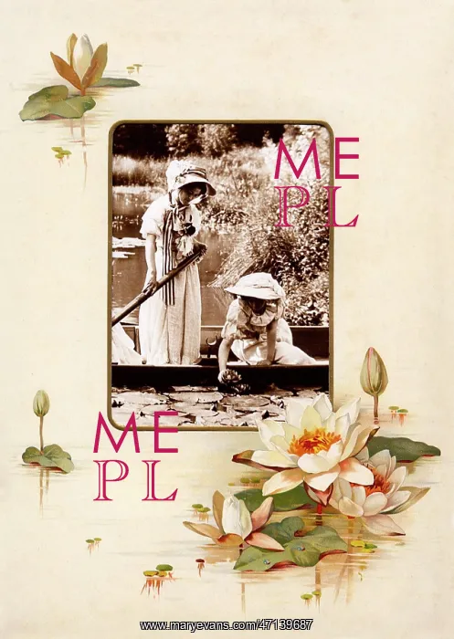  : Victorian floral greetings card design, A6 size, No. 22