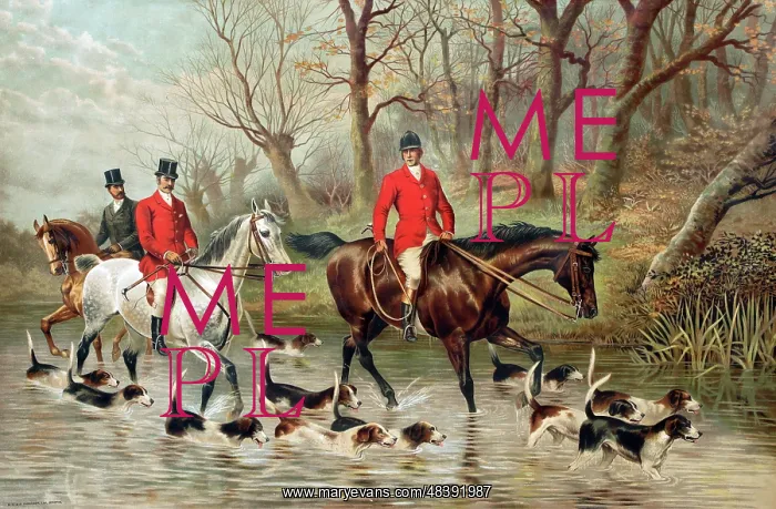  : Victorian foxhunting scene