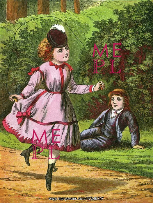  : VICTORIAN GIRL SKIPPING