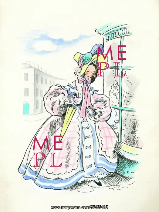  : Victorian Lady looking into shop window