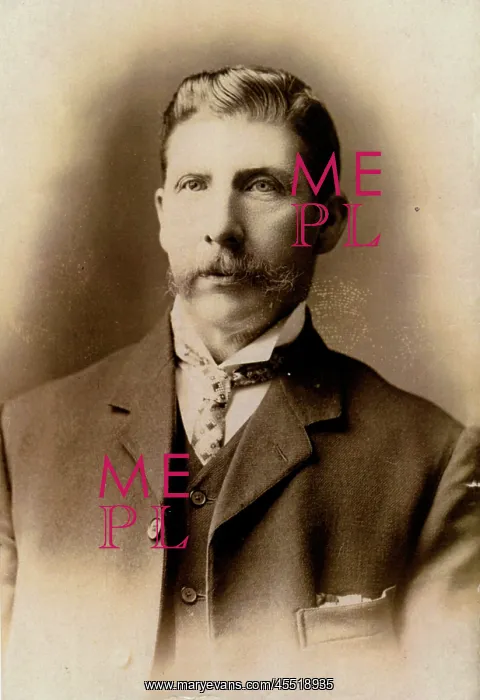 : Victorian man in studio photo : Victorian man in studio photo