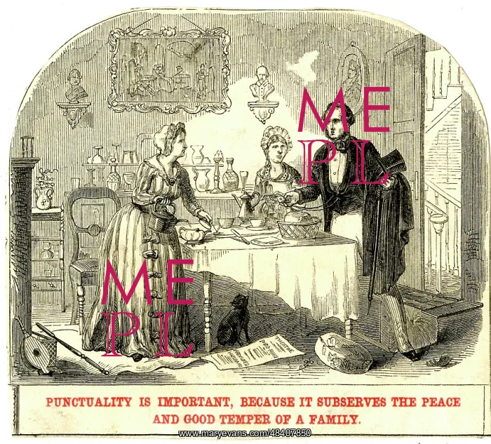 : Victorian morals - punctuality is important : Victorian morals - punctuality is important