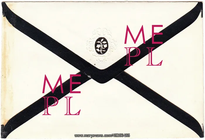 : Victorian mourning envelope : Victorian mourning envelope
