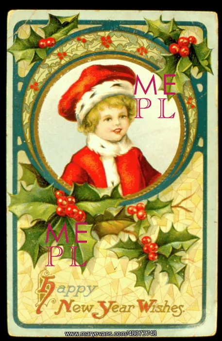  : Victorian New Year card