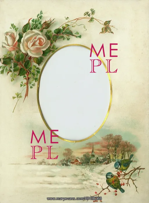  : Victorian Photo Album - oval frame