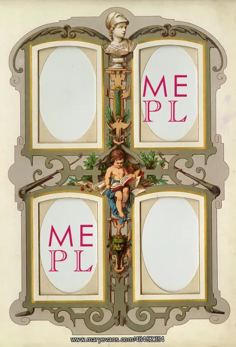  : Victorian Photo Album - four rectangular frames