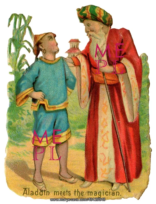  : Victorian Scrap - Aladdin meets the magician