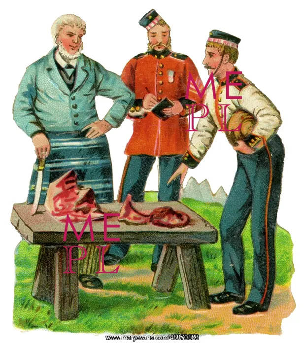  : Victorian Scrap - army meat rations