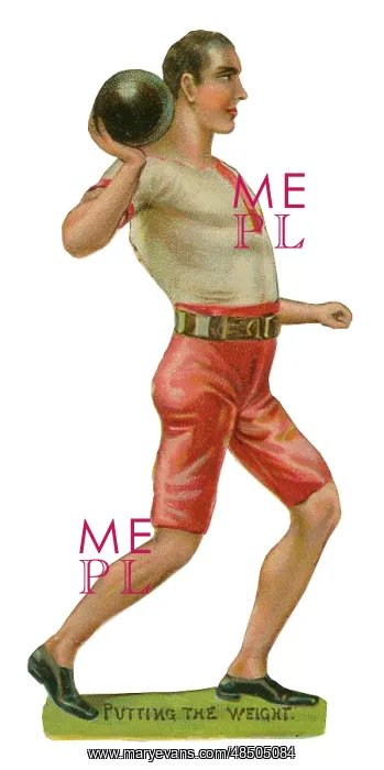  : Victorian Scrap - Athlete Shot Putter