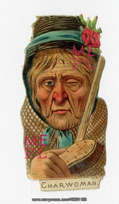  : Victorian scrap - charwoman