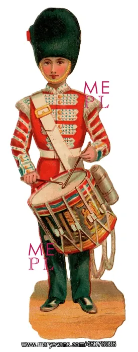: Victorian Scrap - Drummer Bandsman : Victorian Scrap - Drummer Bandsman