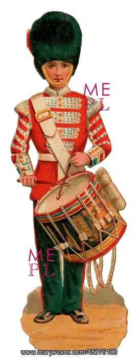: Victorian Scrap - Drummer Bandsman : Victorian Scrap - Drummer Bandsman