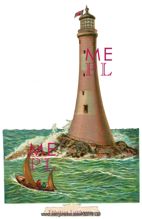  : Victorian Scrap - Eddystone Lighthouse