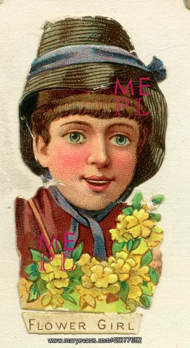  : Victorian Scrap -- Flower Girl