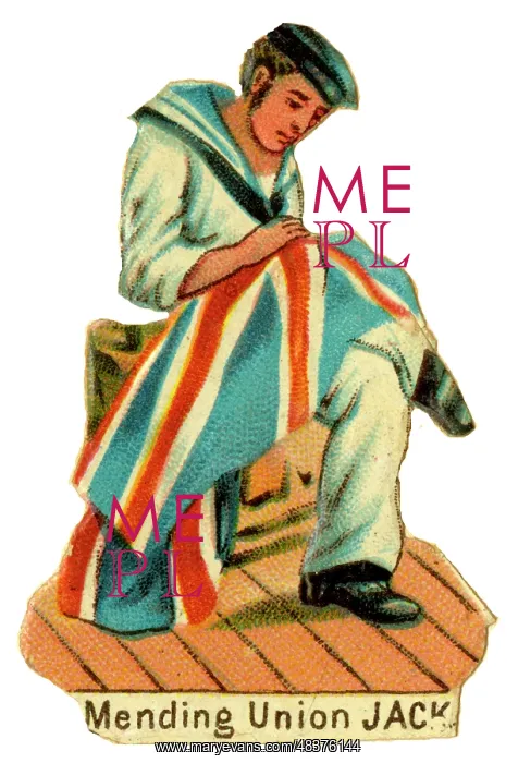  : Victorian Scrap - Mending Union Jack