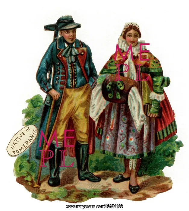  : Victorian scrap, natives of Pomerania