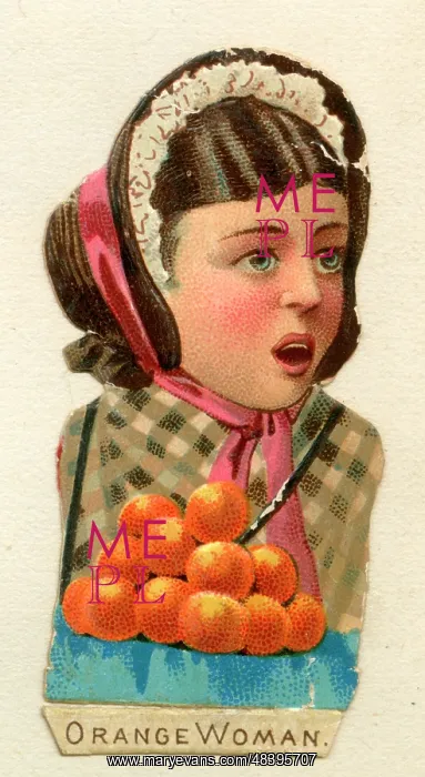  : Victorian Scrap -- Orange Seller