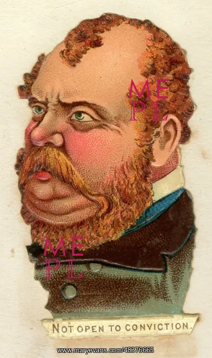  : Victorian Scrap - Political Types - Not Open to Conviction