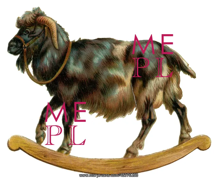  : Victorian Scrap - Rocking Goat