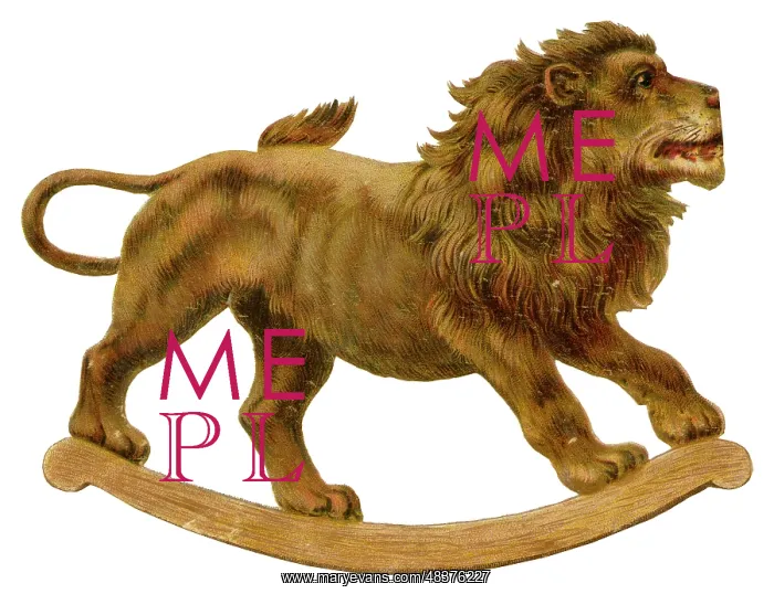  : Victorian Scrap - Rocking Lion