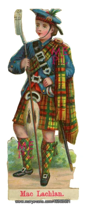  : Victorian Scrap - Scottish Clan MacLachlan