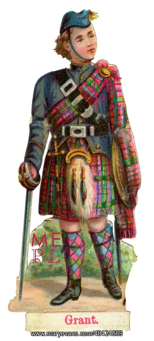  : Victorian scrap, Scottish Clans - Grant
