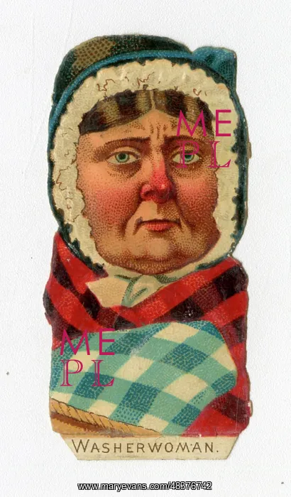 : Victorian Scrap -- Washerwoman : Victorian Scrap -- Washerwoman