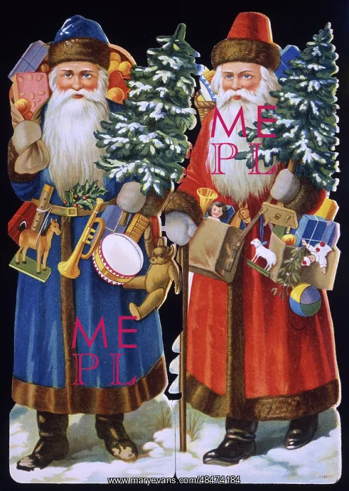 : Two Victorian scraps, Father Christmas : Two Victorian scraps, Father Christmas