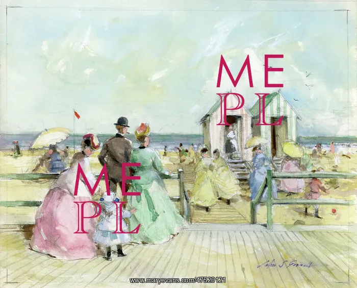 : Victorian seaside scene : Victorian seaside scene