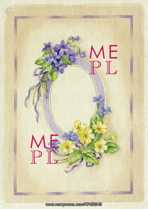 : Victorian Style Lilac Oval ? with violets : Victorian Style Lilac Oval ? with violets