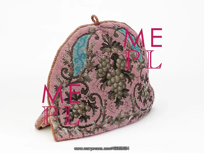 : Victorian tea cosy in beadwork : Victorian tea cosy in beadwork